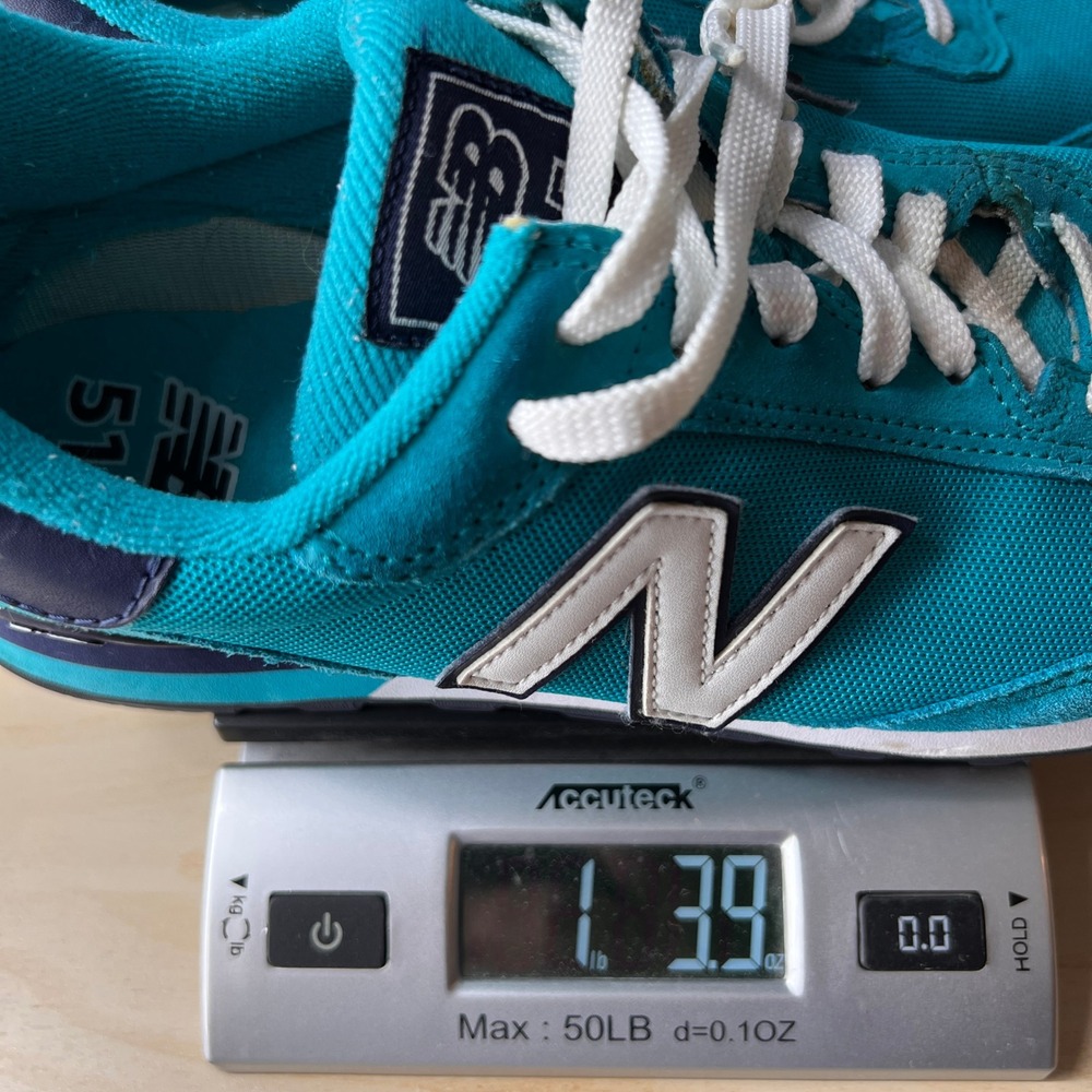 New Balance 515 Womens 9 B Teal Navy Blue Suede Mesh Retro Casual Sneakers - Picture 11 of 11